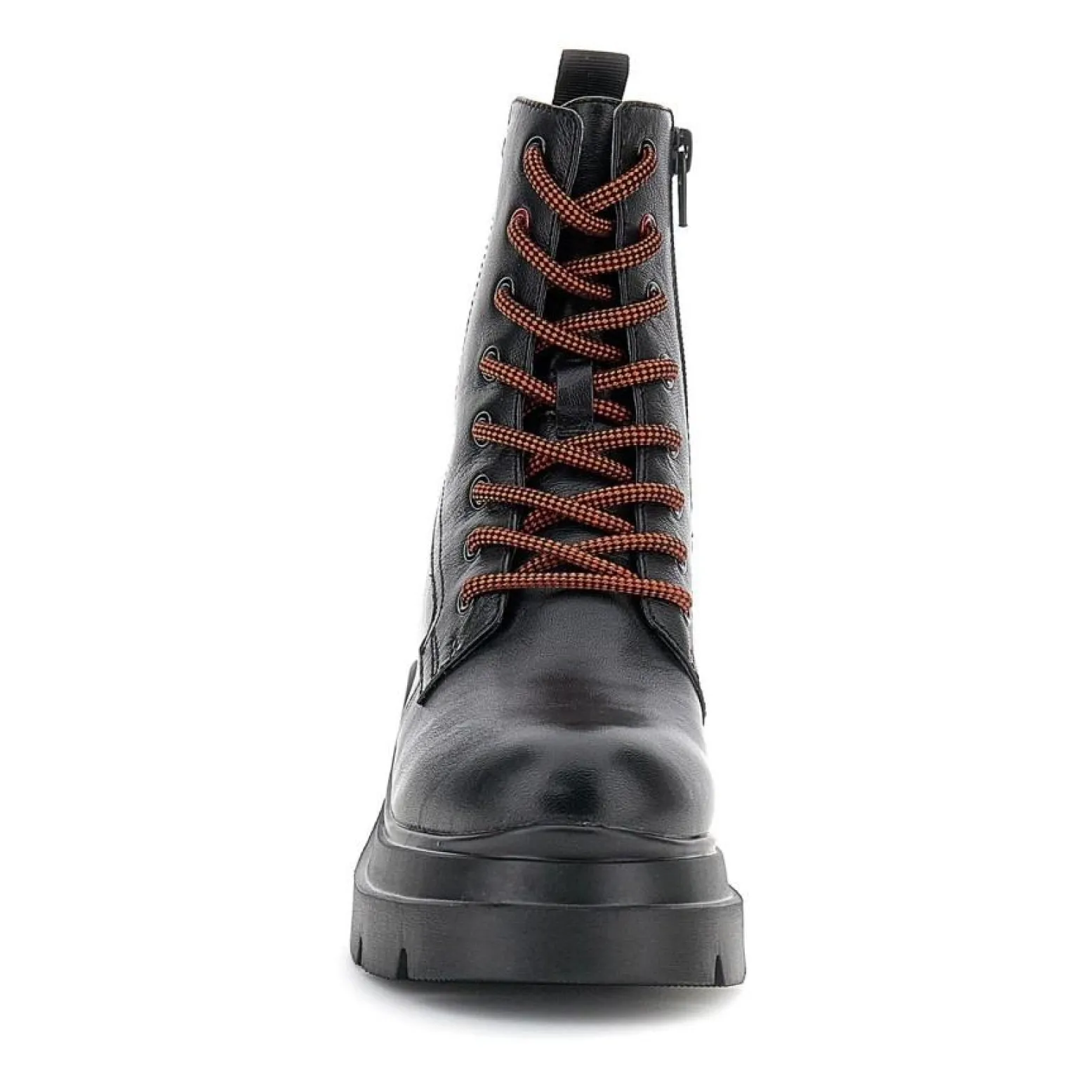 Anfibi Donna Combat Pelle Nero