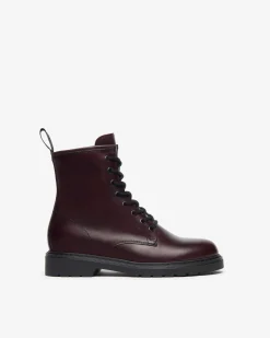 Anfibi Donna Pelle Bordo