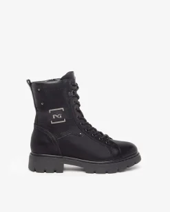 Anfibi Donna Pelle Nero