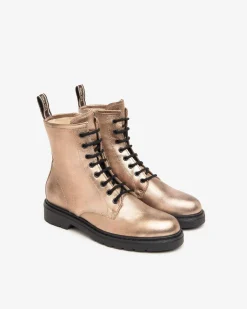 Anfibi Donna Pelle Torba