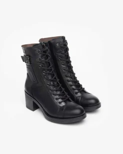 Anfibi Donna Tacco Pelle Nero