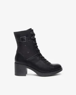 Anfibi Donna Tacco Pelle Nero