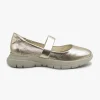Ballerina Donna in Pelle Platino