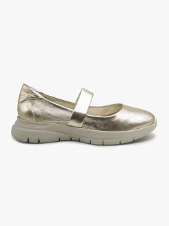 Ballerina Donna in Pelle Platino