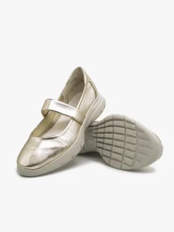 Ballerina Donna in Pelle Platino