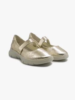 Ballerina Donna in Pelle Platino