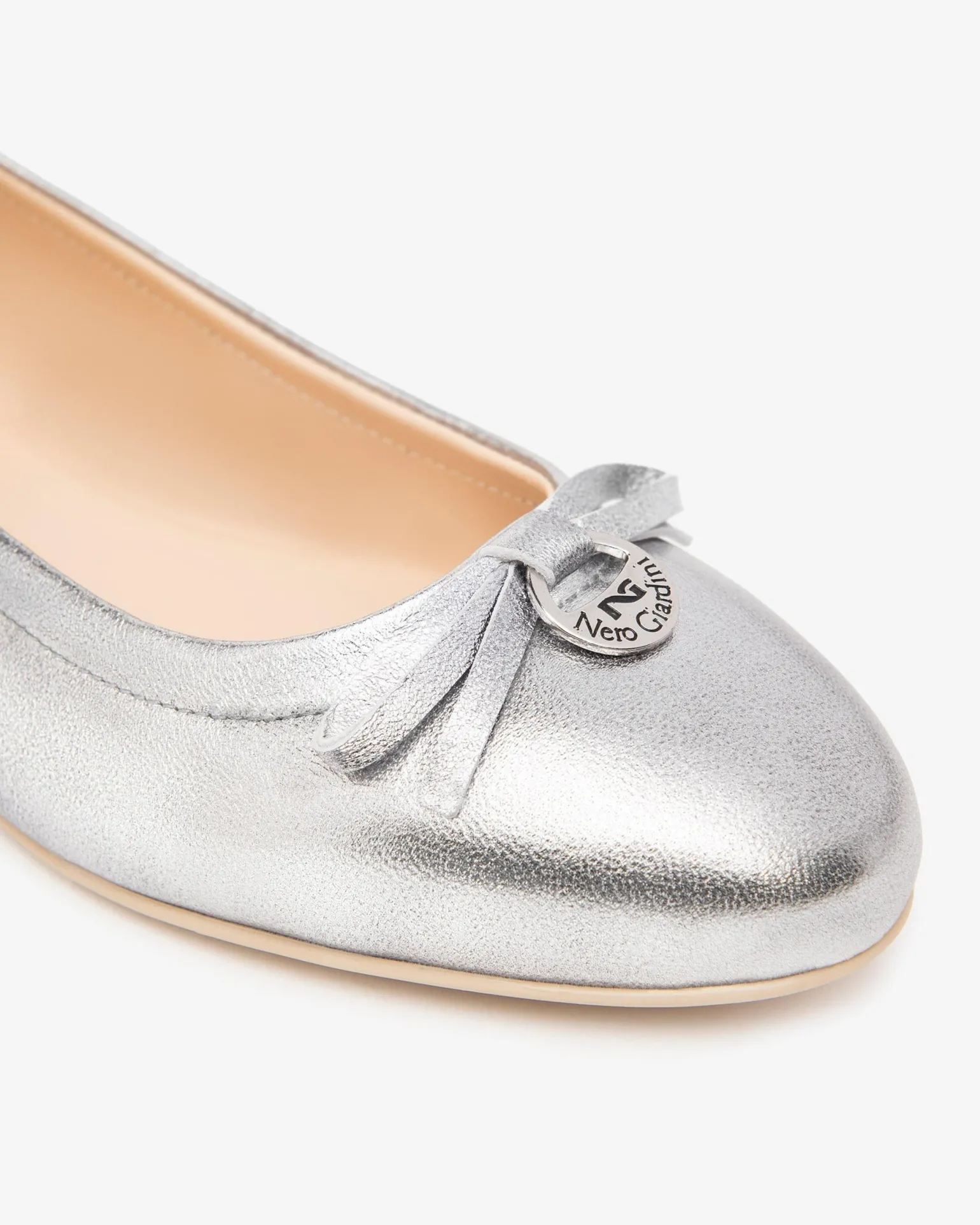 Ballerina Pelle Acciaio Silver