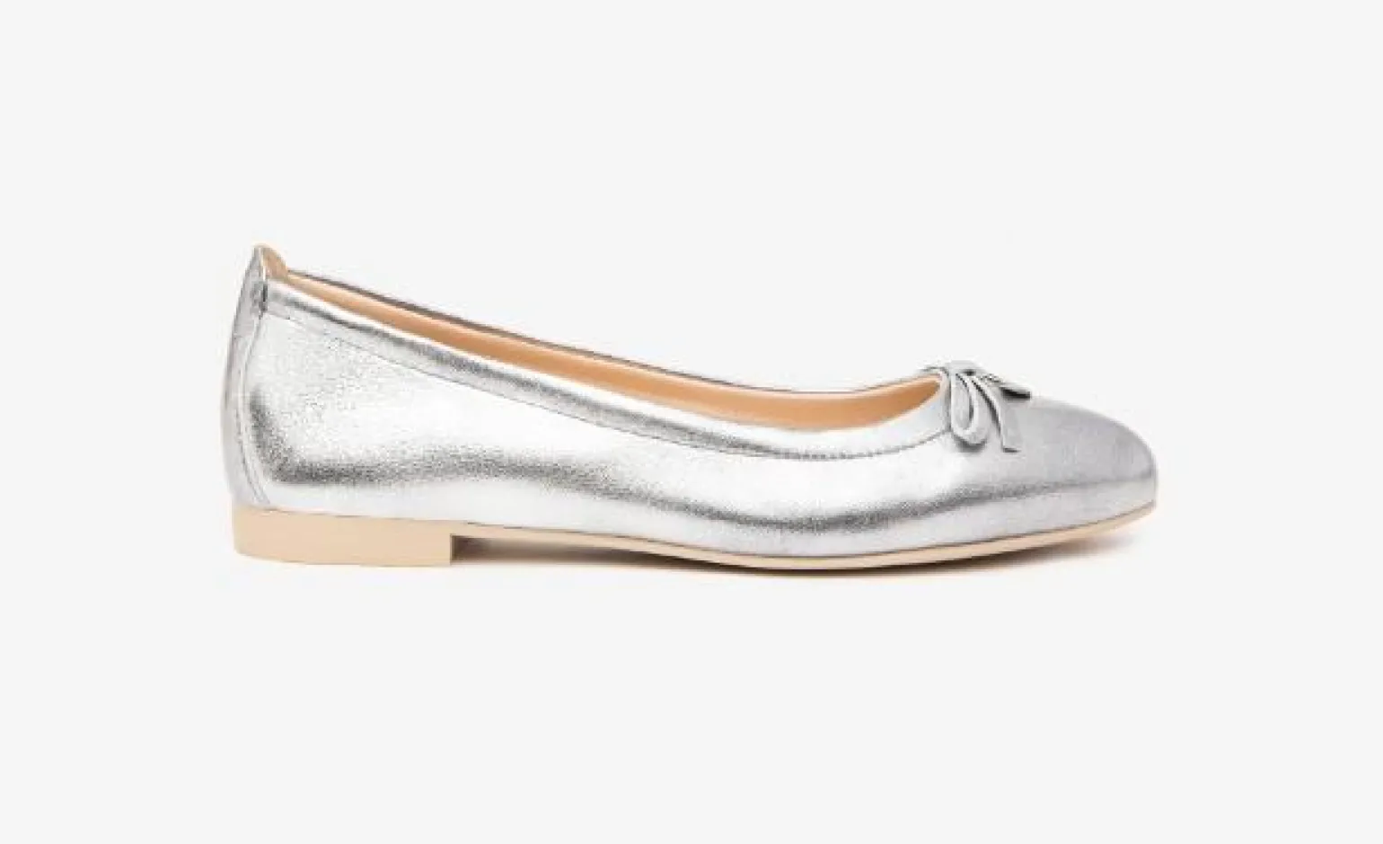 Ballerina Pelle Acciaio Silver