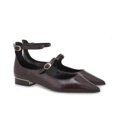 Ballerine Cinturino Donna Bordeaux