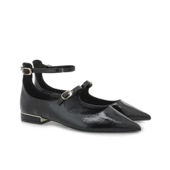 Ballerine Cinturino Donna Nero