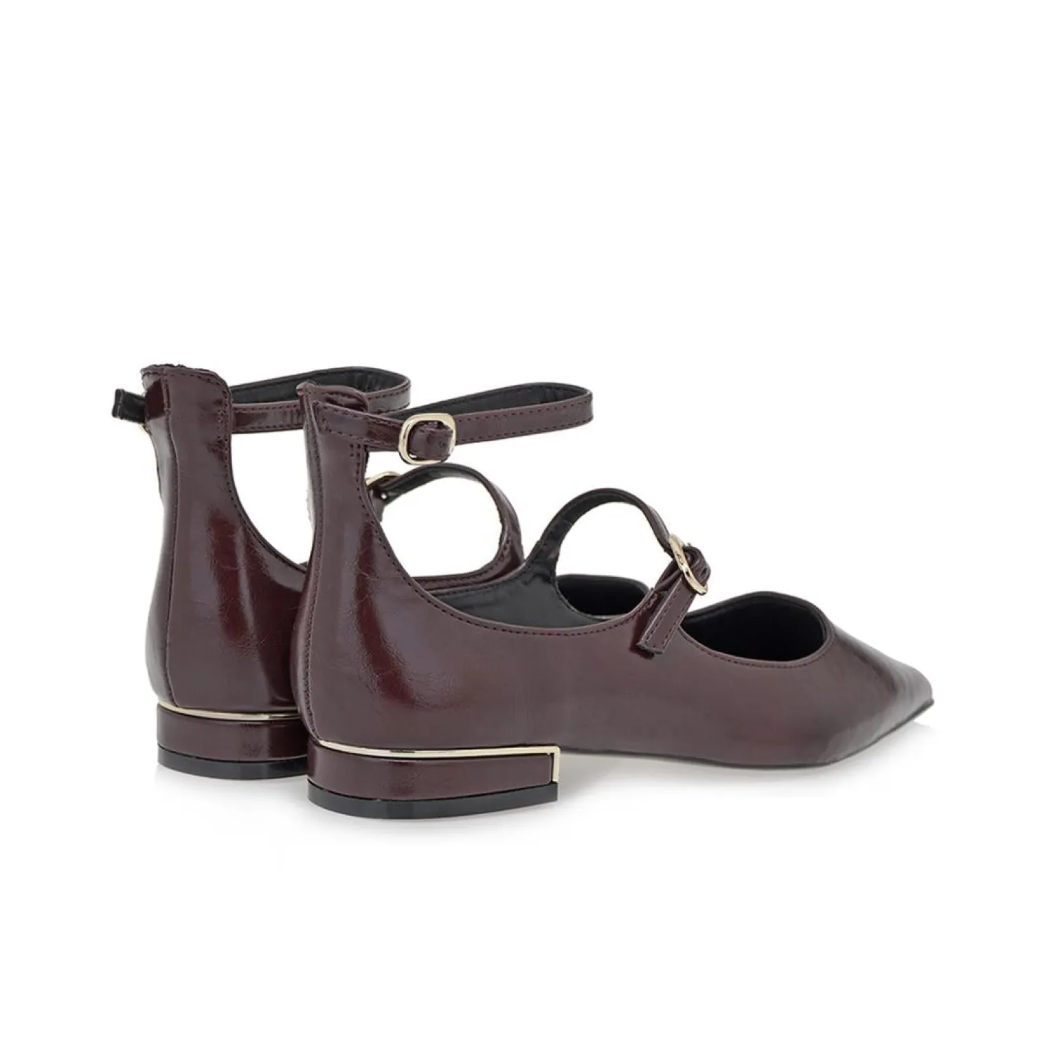 Ballerine Cinturino Donna Bordeaux