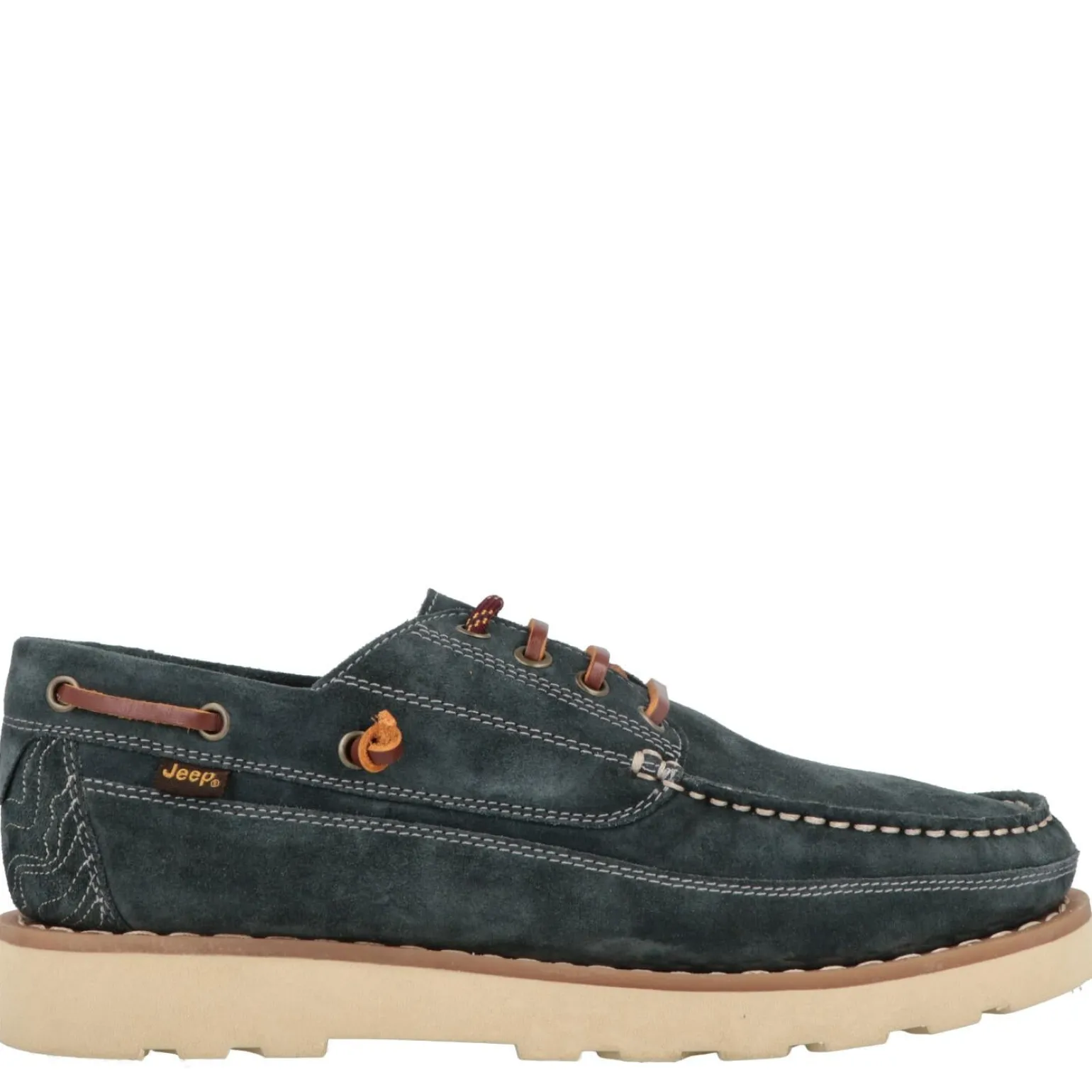 Barca Scarpa Uomo Camoscio Blu