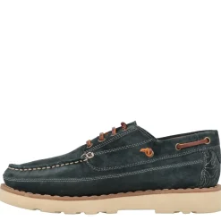 Barca Scarpa Uomo Camoscio Blu