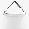 Borsa a Spalla Trasformabile in Pelle Bianca con Tracolla