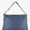 Borsa a Spalla Trasformabile in Pelle Fiordaliso con Tracolla