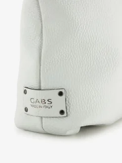 Borsa a Spalla Trasformabile in Pelle Bianca con Tracolla