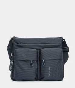 Borsa a Tracolla Espandibile Multitasche in Tessuto