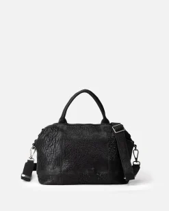 Borsa Donna Bowling Pelle Nero