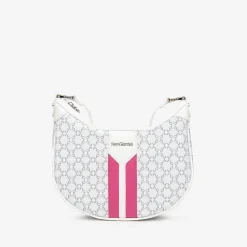 Borsa Hobo Bianca con Tracolla