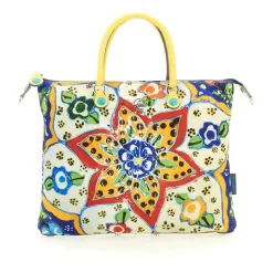 Borsa Icon Trasformabile in Pelle Fantasia con Tracolla