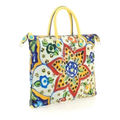 Borsa Icon Trasformabile in Pelle Fantasia con Tracolla