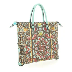 Borsa Icon Trasformabile in Pelle Fantasia con Tracolla