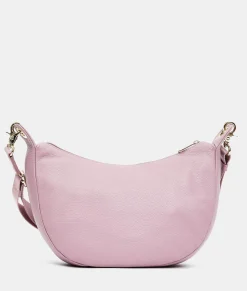 Borsa in Pelle Lilla con Tracolla