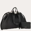 Borsa Shopper Large Unisex in Canvas Nero
