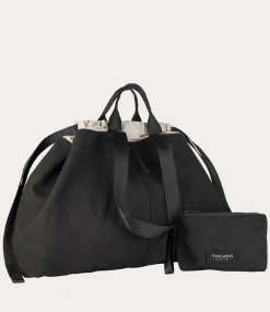 Borsa Shopper Large Unisex in Canvas Nero