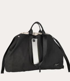 Borsa Shopper Large Unisex in Canvas Nero