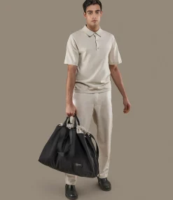 Borsa Shopper Large Unisex in Canvas Nero