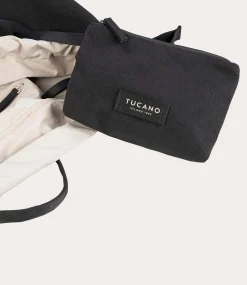 Borsa Shopper Large Unisex in Canvas Nero