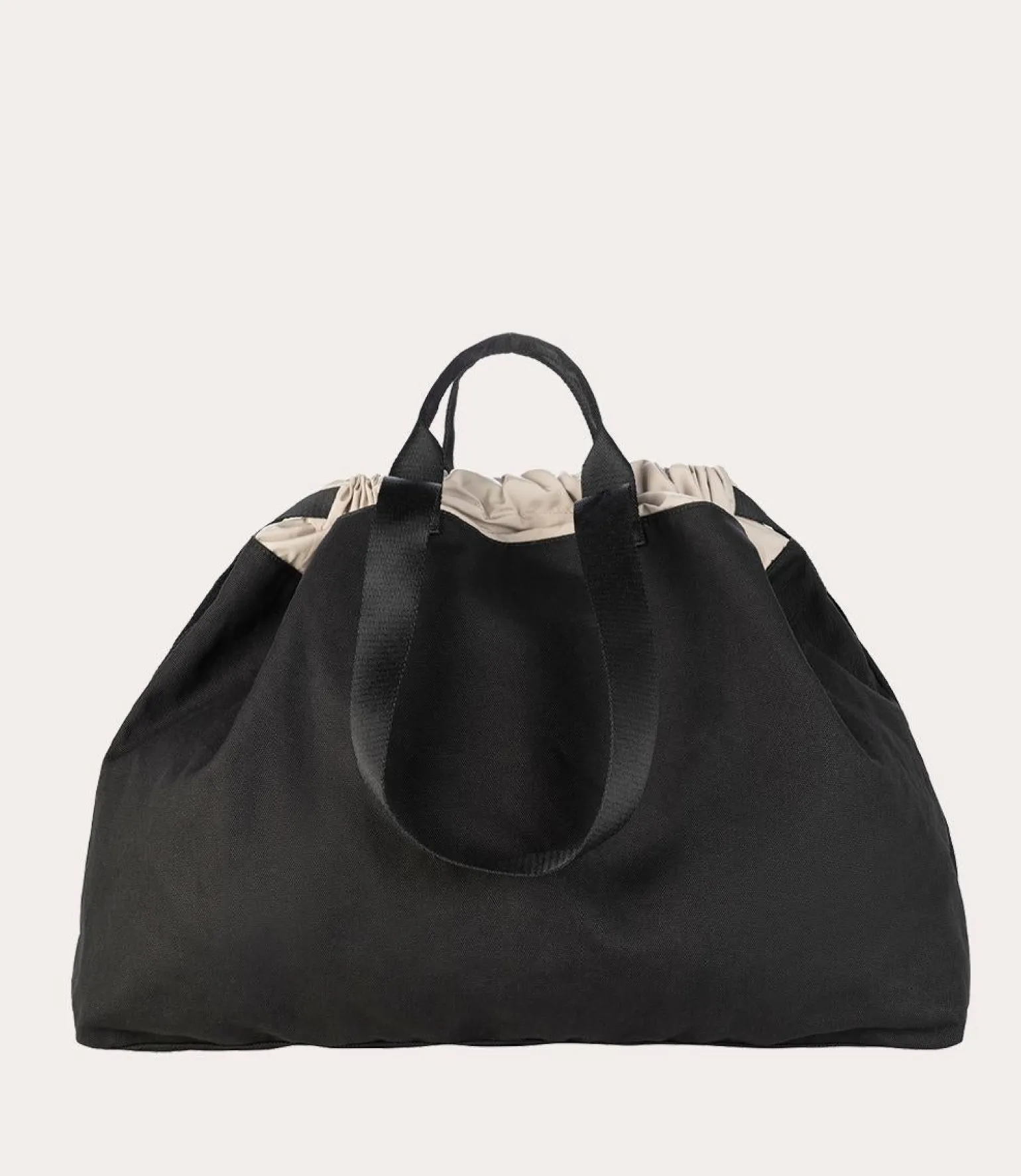 Borsa Shopper Large Unisex in Canvas Nero