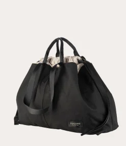Borsa Shopper Large Unisex in Canvas Nero