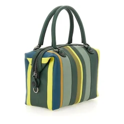 Borsa Shopper Trasformabile in Pelle Righe Toni Bosco