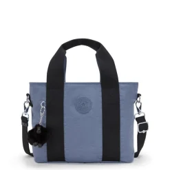 Borsa Tote con Tracolla Blu jeans