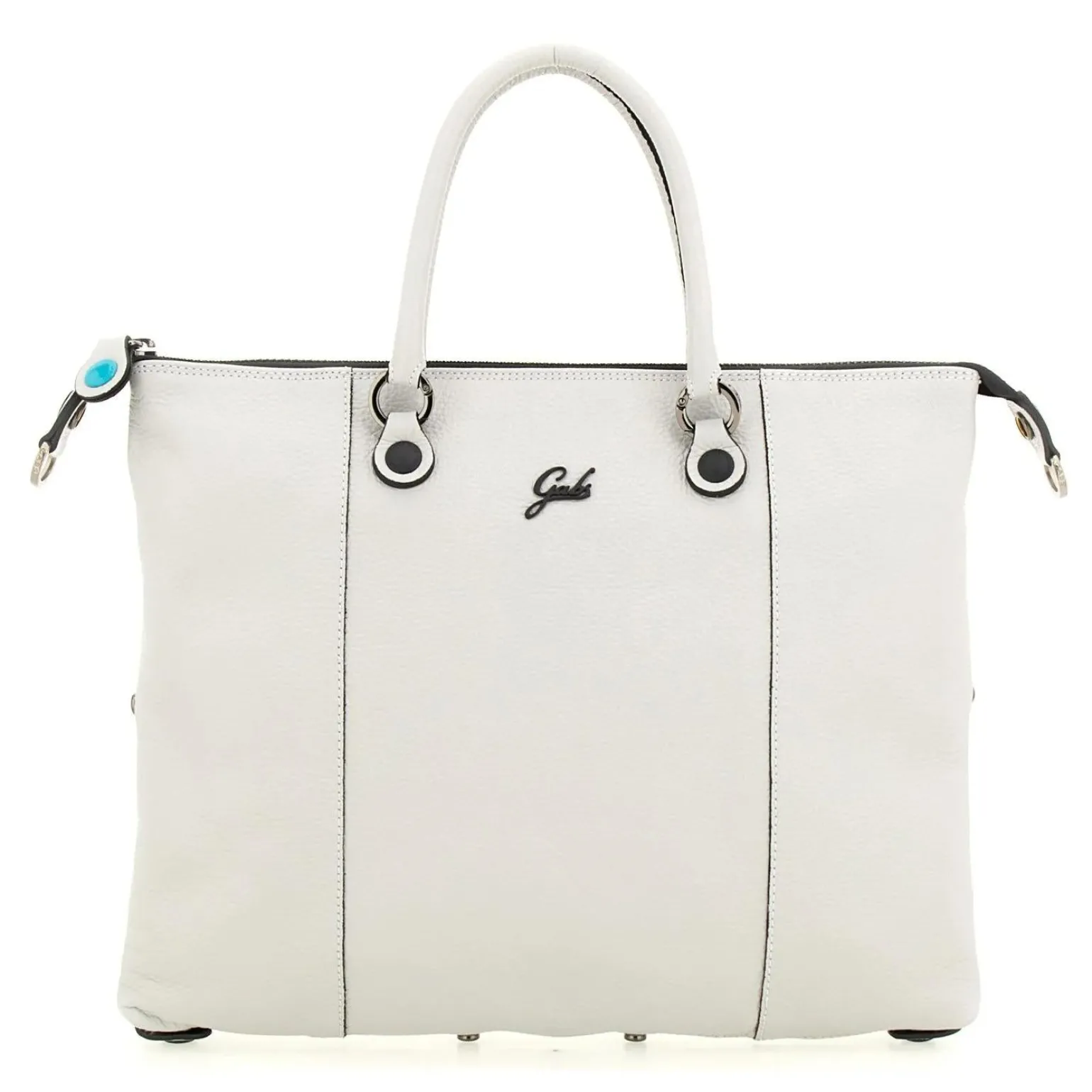 Borsa Trasformabile in Pelle Bianco con Tracolla