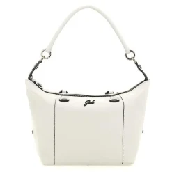 Borsa Trasformabile in Pelle Bianco con Tracolla