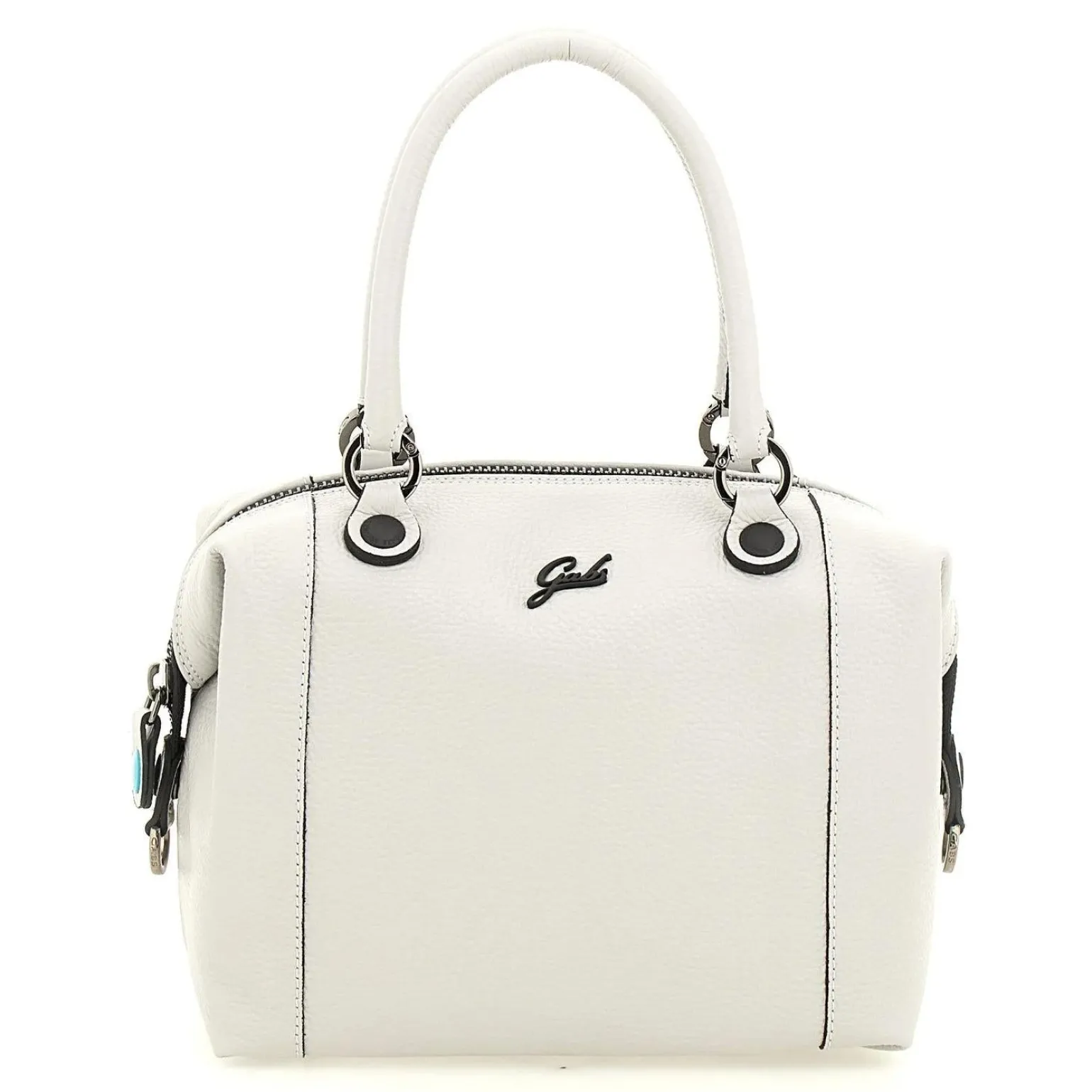 Borsa Trasformabile in Pelle Bianco con Tracolla