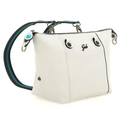 Borsa Trasformabile in Pelle Bianco con Tracolla