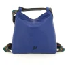Borsa Zaino Trasformabile  in Pelle Lapislazzulo