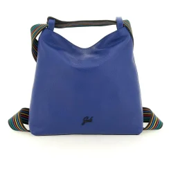 Borsa Zaino Trasformabile  in Pelle Lapislazzulo