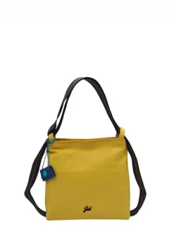 Borsa Zaino Trasformabile  in Pelle Giallo