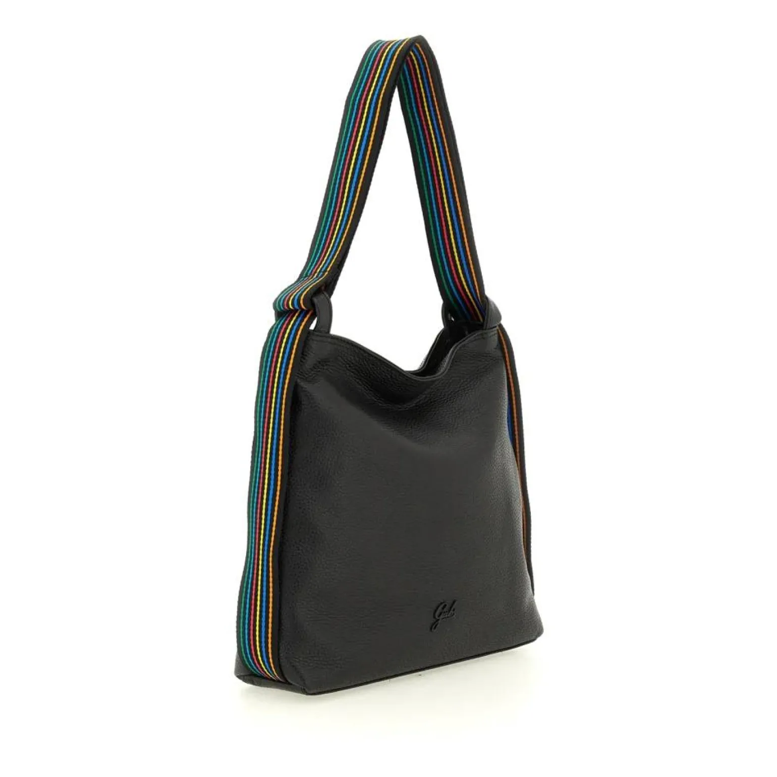 Borsa Zaino Trasformabile in Pelle Nera