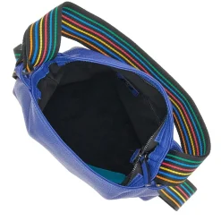 Borsa Zaino Trasformabile in Pelle Lapislazzulo