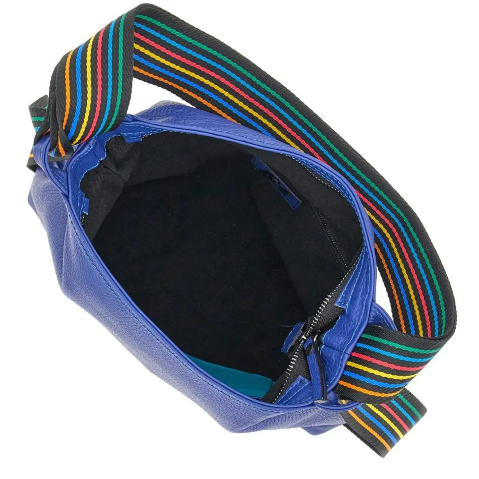 Borsa Zaino Trasformabile in Pelle Lapislazzulo