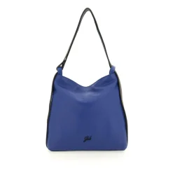 Borsa Zaino Trasformabile in Pelle Lapislazzulo