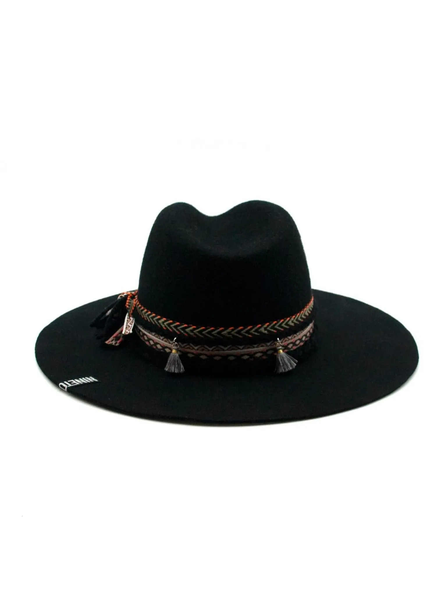 Cappello Fedora Unisex Nero con Nastro