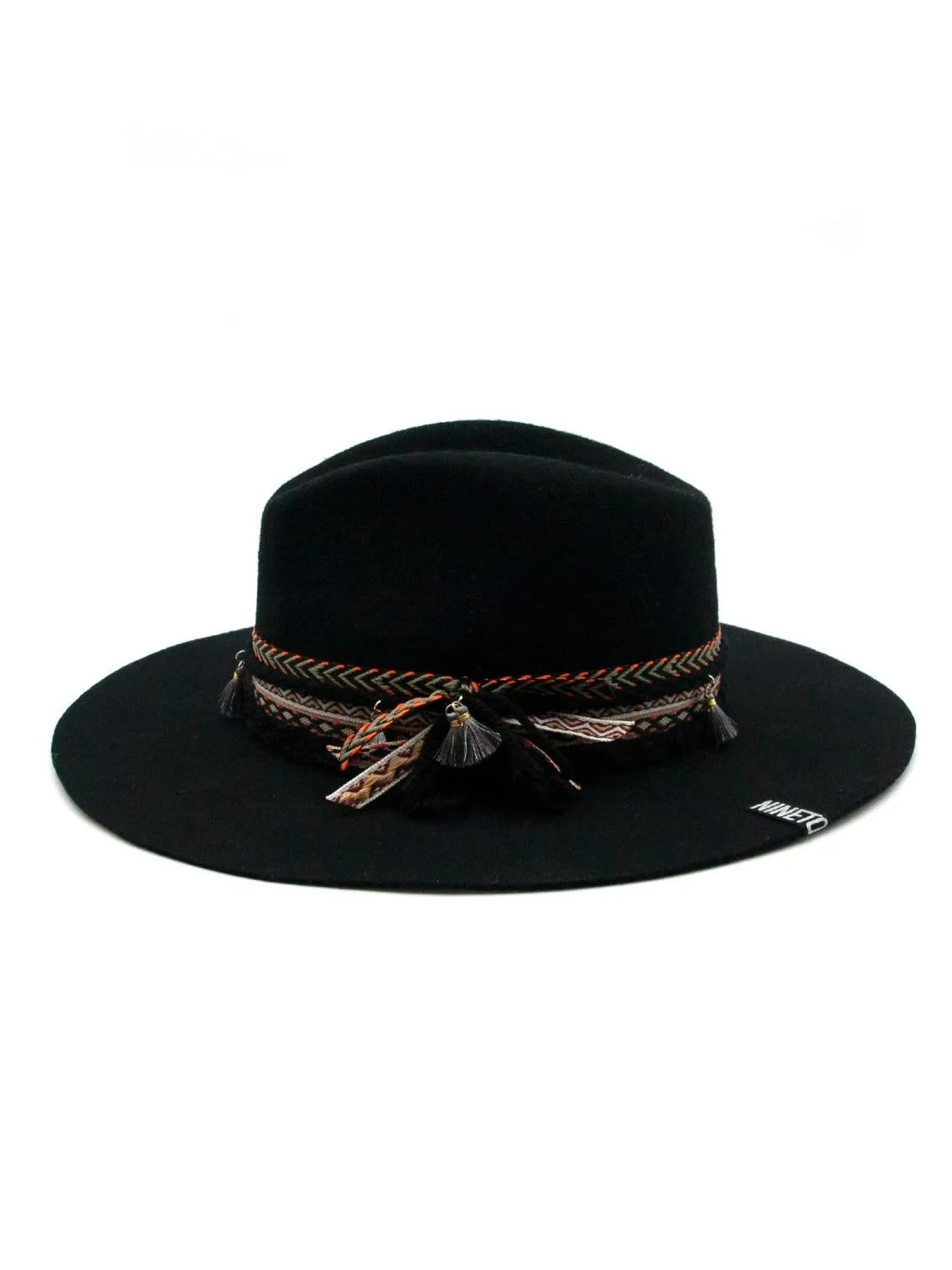 Cappello Fedora Unisex Nero con Nastro