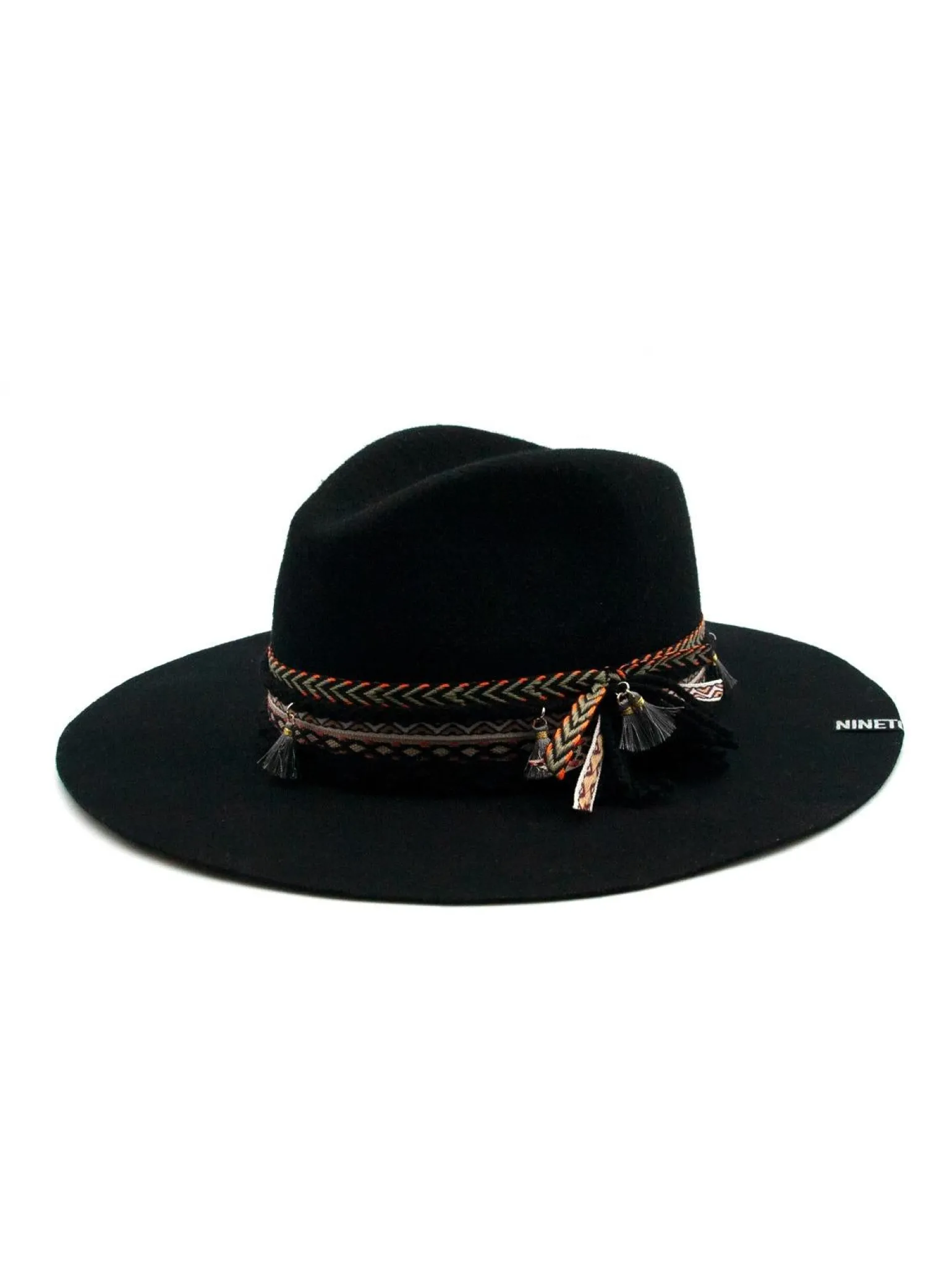 Cappello Fedora Unisex Nero con Nastro